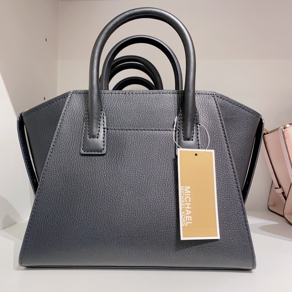 Michael Kors Avril Small Top-Zip Satchel in black - Picture 4 of 6